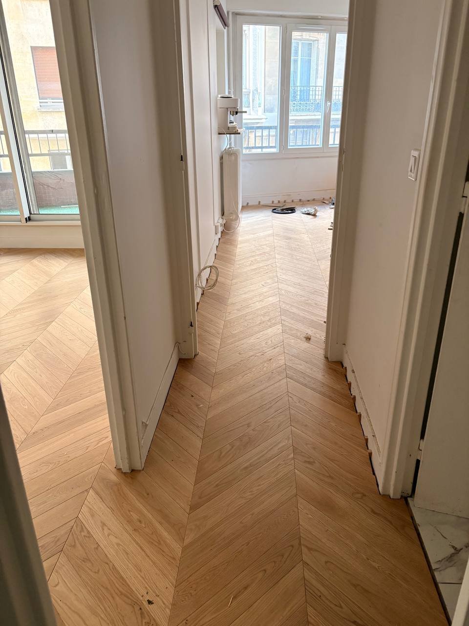Parquet massif chêne blond