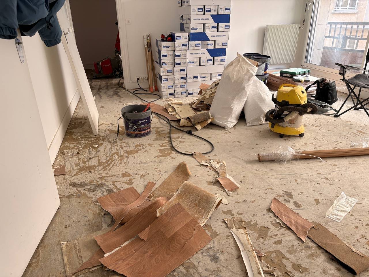 Parquet massif chêne blond