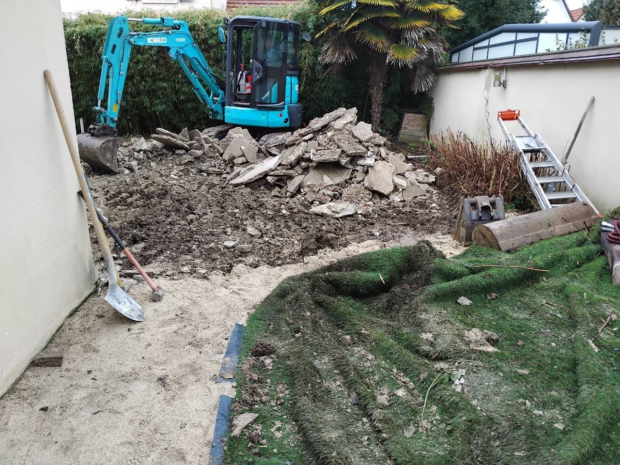 Terrasse en Carrelage